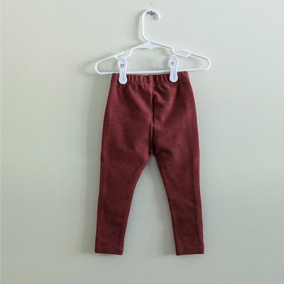 NWT Zara Extra Long Leggings Size 9/12m Dark Rose Pink/Rust Colorway - Picture 4 of 4